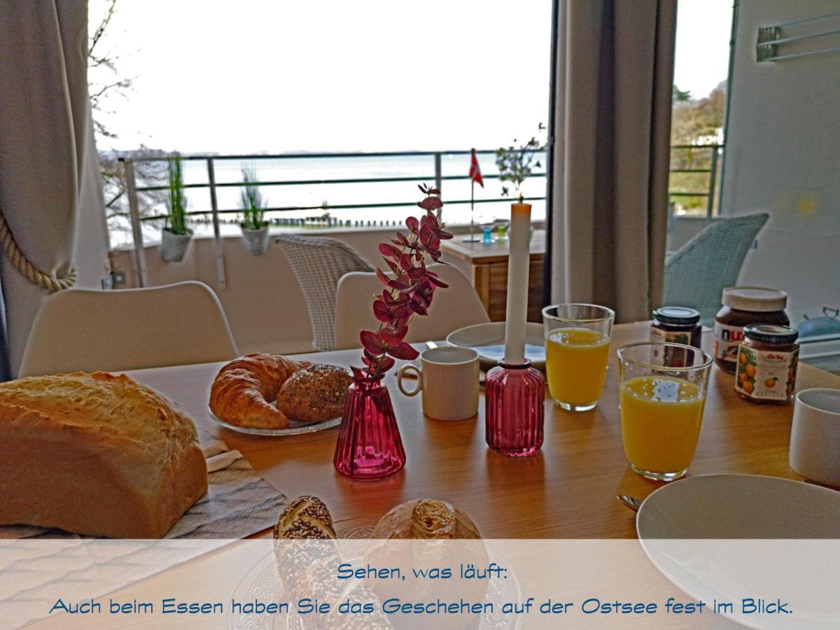Fewo1846 Intermar - Kajuete Foerdeblick - Familienfreundliches Studioapartment Mit Balkon Und Meerblick Глюксбург Екстер'єр фото